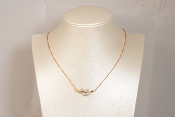 Collana nodo con zirconi