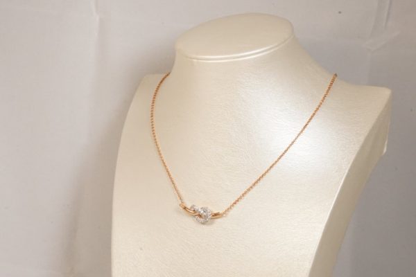 Collana nodo con zirconi