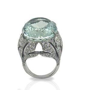 AcquaMarinaDiamntePrezioso anello