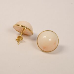 Orecchini con corallo rosa grandi