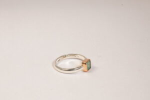 Anello in argento e bronzo