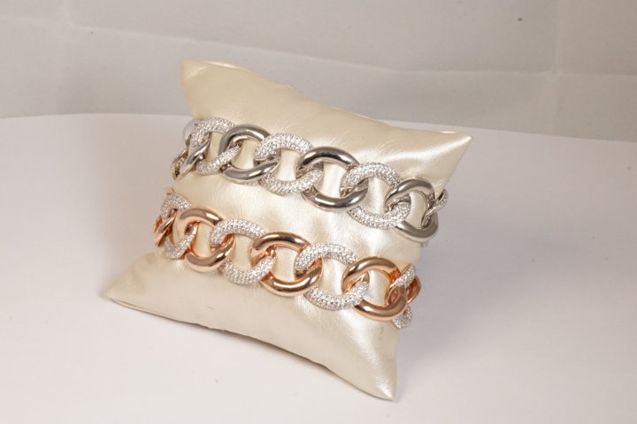 Bracciali a catena con zirconi