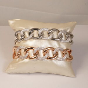 Bracciali a catena con zirconi