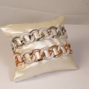 Bracciali a catena con zirconi