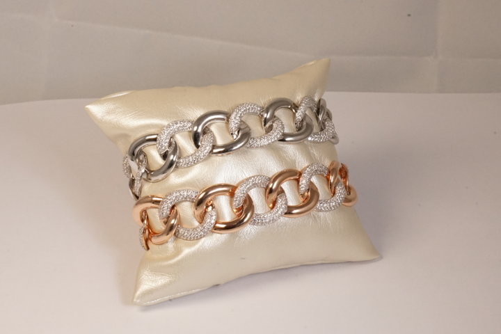 Bracciali a catena con zirconi