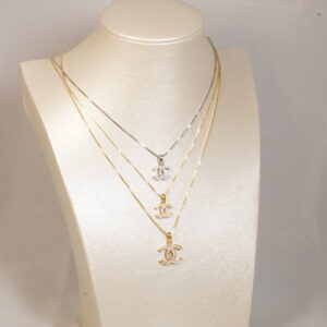 Catenine in argento con pendente zirconi