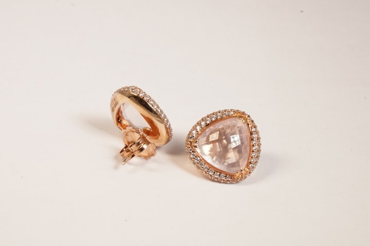 Orecchini in argento e zirconi