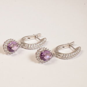 Orecchini in argento con monachella