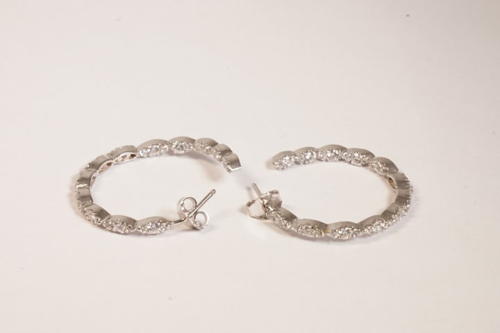 Orecchini cerchio in argento