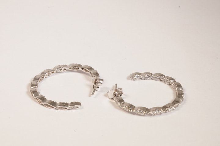 Orecchini cerchio in argento