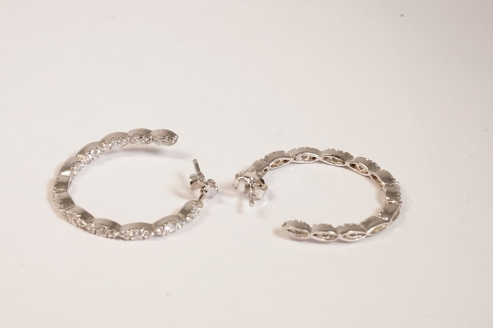 Orecchini cerchio in argento