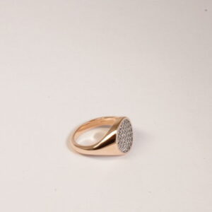 Anello Chevalier in argento con zirconi