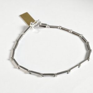 Bracciale tennis a barretta e diamanti