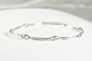 Bracciale tennis a barrette