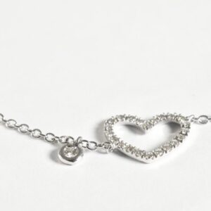 Bracciale con catenina e cuore
