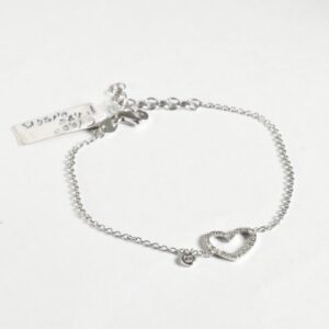 Bracciale con catenina e cuore