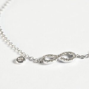 Bracciale con catena e infinito