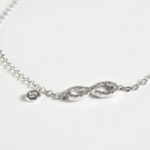 Bracciale con catena e infinito