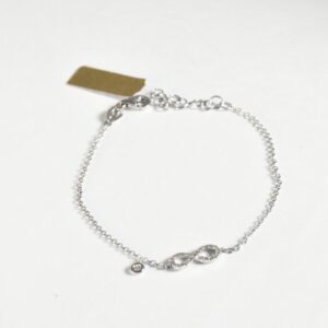 Bracciale con catena e infinito