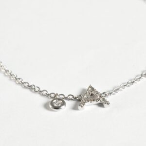 Bracciale con catenina e iniziale