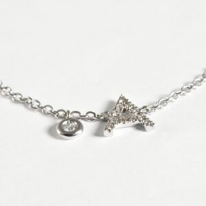 Bracciale con catenina e iniziale