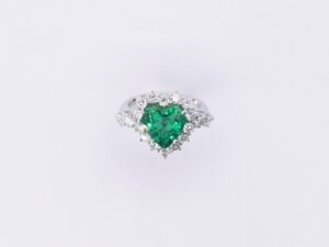 Anello Smeraldo e diamanti