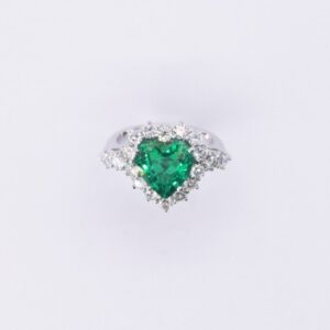 Anello Smeraldo e diamanti