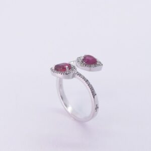 Anello contrariè con Rubini