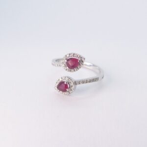 Anello contrariè con Rubini