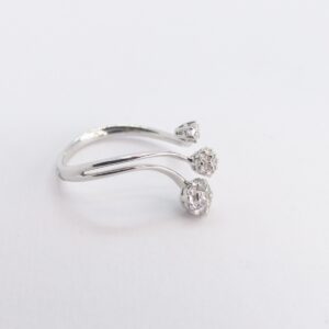 Anello trilogy degradare diamanti