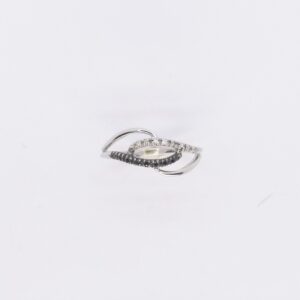 Anello Intrecciato oro diamanti