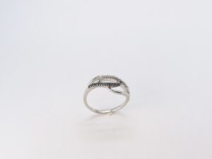 Anello Intrecciato oro diamanti